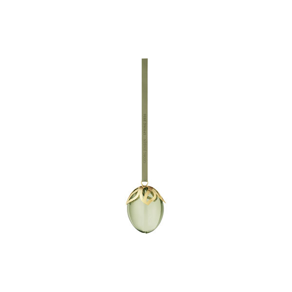 Easter 2026 Egg, gold plated/green, Georg Jensen