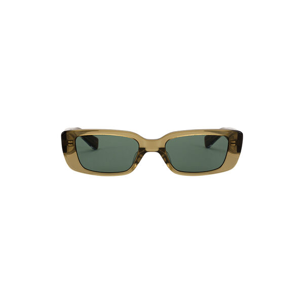 GRACE REVEAL sun glasses, bottle green/transparent, MESSYWEEKEND
