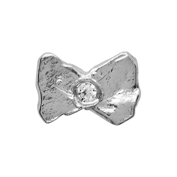 Tres Petit Bow Earring Single, silver, Stine A Jewelry