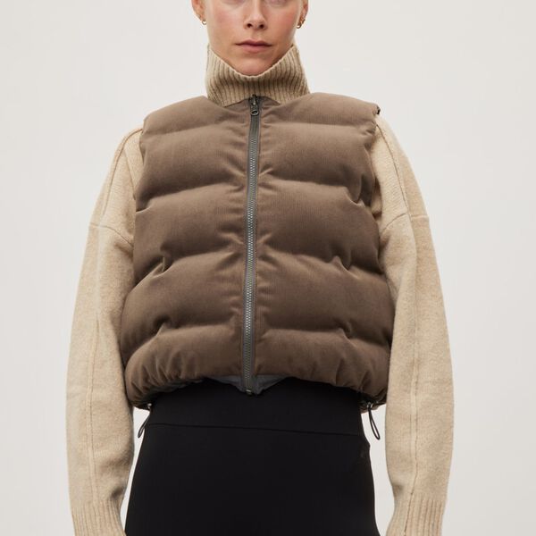 Gilet Revsersible Cocoon, grey thunder, Rethinkit