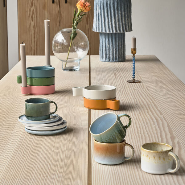 Styles Espresso Cup 2 pcs, green/blue, Villa Collection