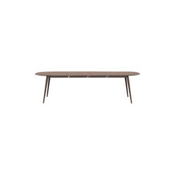 PLAYdinner Lam&eacute; Dining Table with Extension incl. 2 Extension Leaves, smoked oak, Bruunmunch Furniture