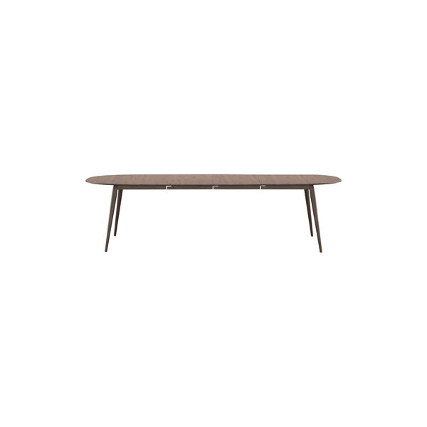 PLAYdinner Lam&eacute; Dining Table with Extension incl. 2 Extension Leaves, smoked oak, Bruunmunch Furniture