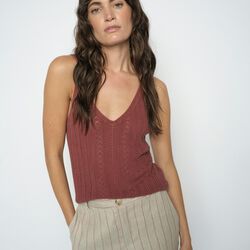 MMCressida Wash Knit Top, cowhide, MOS MOSH