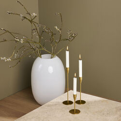 Jupiter candle holder 29 cm, brass, Piet Hein