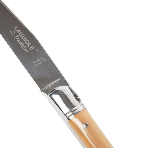 Steak Knife, brown horn, Laguiole Tradition