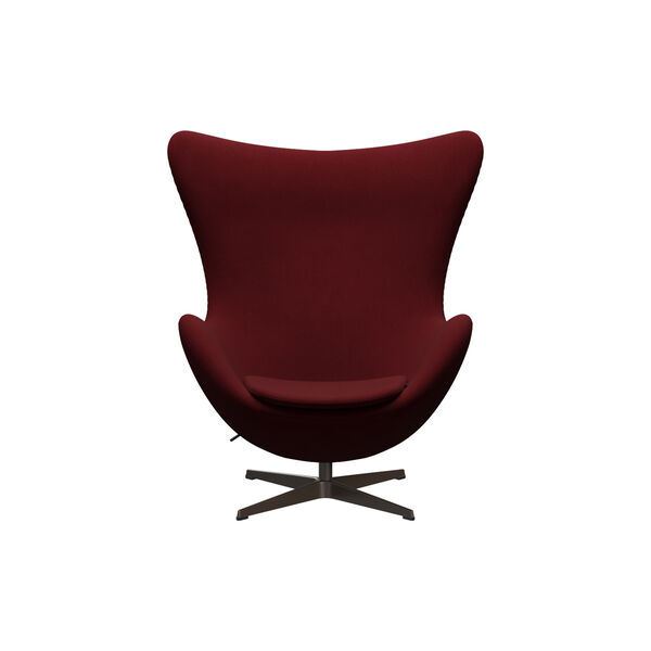 Egg&trade; 3316 Lounge Chair, Christianshavn 1140 red uni/brown bronze, Fritz Hansen