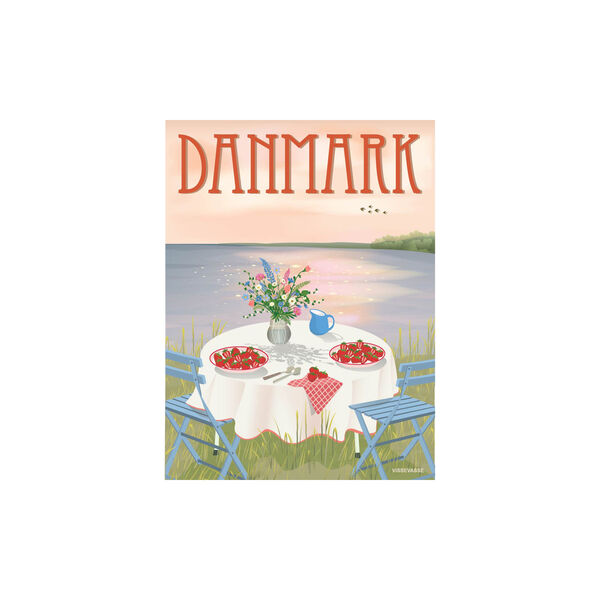 DENMARK Strawberries Poster DENMARK Strawberries Poster, ViSSEVASSE