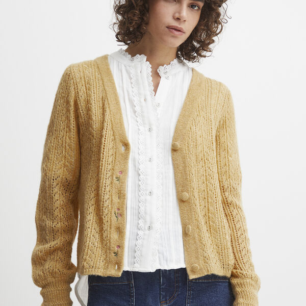 friktion af spyd IRHille Cardigan, new wheat