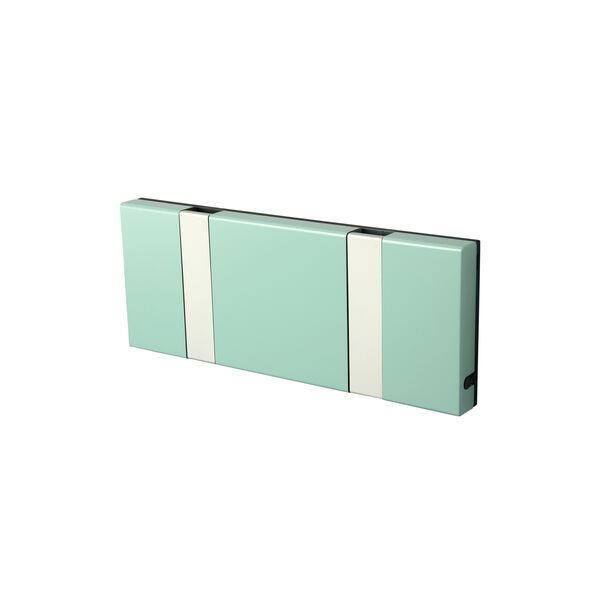 KNAX Horizontal 2 Coat Rack, green tea/grey, LoCa