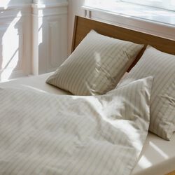 EVEN STRIPE Bedding, archive linen, Georg Jensen Damask