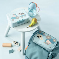 Tiny Farm Lunch Box with Divider, blue, Done by Deer