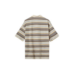 PilSW Oversize Striped Polo Shirt, off white striped, Sofie Schnoor