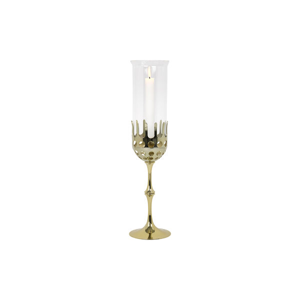 Hurricane Candle Holder, brass, Bjørn Wiinblad