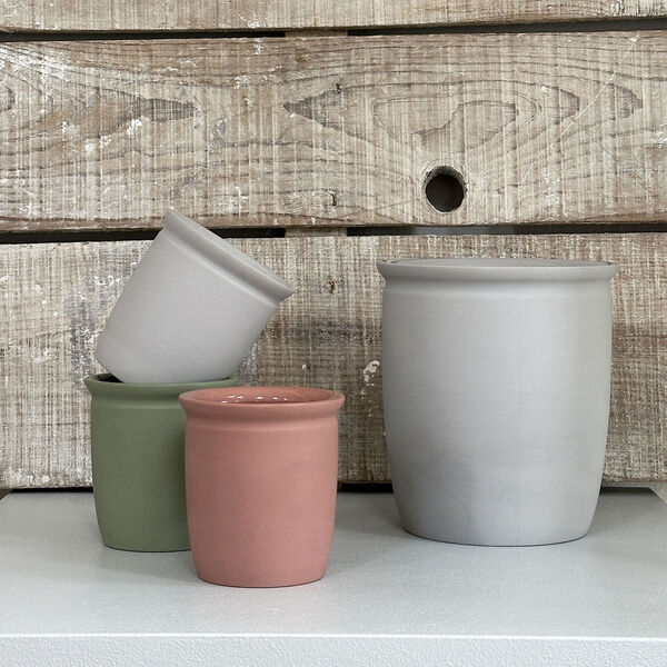 Knabstrup Pickle jar 0,5 L, dark rose, Knabstrup Keramik