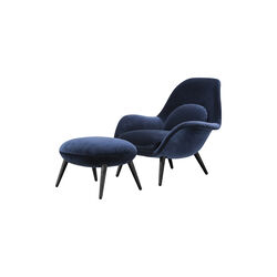 Swoon Chair and Ottomann, Harald 792, Fredericia Furniture
