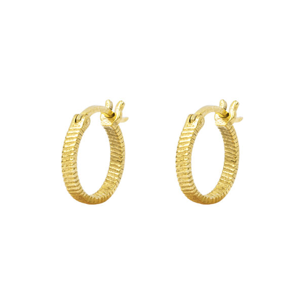 FORTUNE TELLER CREOL EARRINGS S, gold plated, House of Vincent