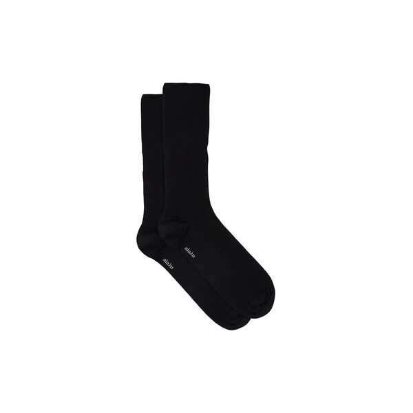 Wool Rib Socks, black Wool Rib Socks, black, Aiayu