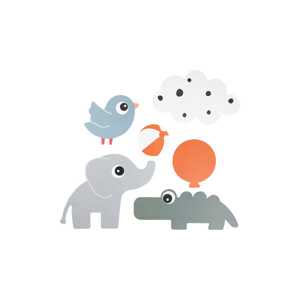 Deer Friends Wall Decoration 6 pcs., colour mix Deer Friends Wall Decoration 6 pcs., colour mix, Done by Deer