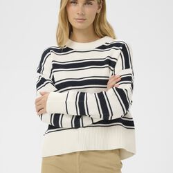 SerafinePW Pullover, dark navy trio stripe, Part Two