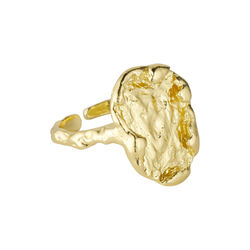 Delilah ring w. foil top, gold plated, Pure by Nat