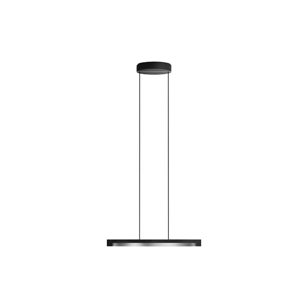 INLAY S3 DISC Pendant, matt black/satin silver, LIGHT-POINT