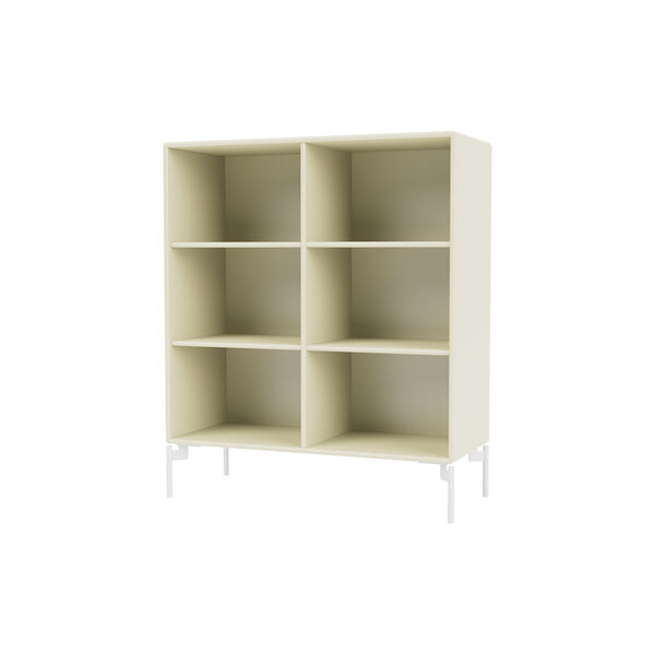 Montana 1113 Shelf with Wheels, 150 vanilla/black, Montana Furniture