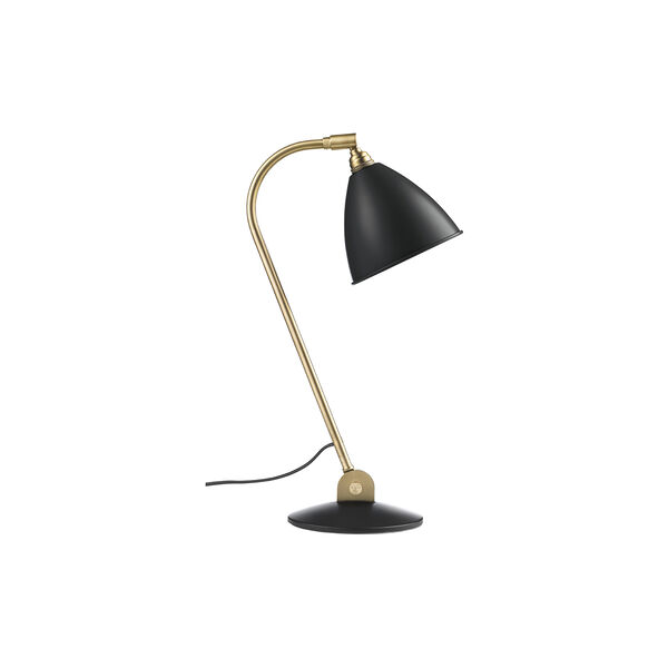 Bestlite BL2 Table Lamp, soft black semi matt/brass Bestlite BL2 Table Lamp, soft black semi matt/brass, GUBI