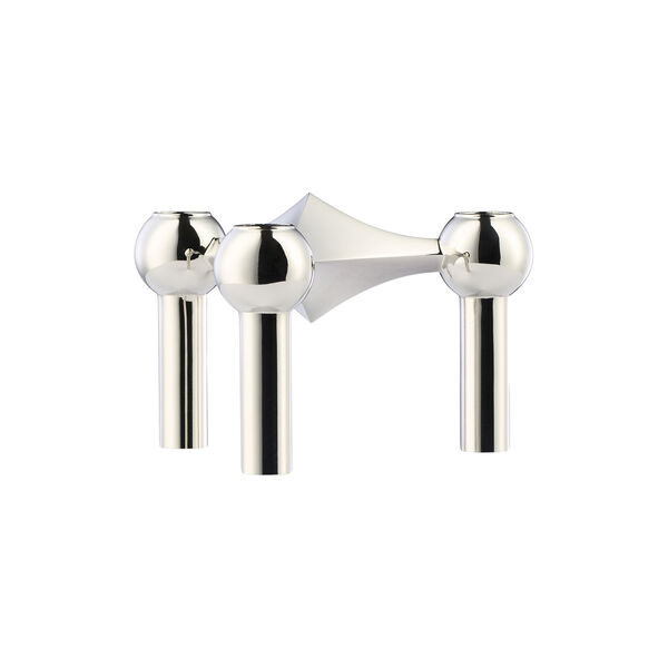 STOFF Nagel Candleholder, chrome, STOFF Nagel