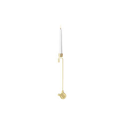 2026 Christmas Candleholder Harp, gold, Georg Jensen