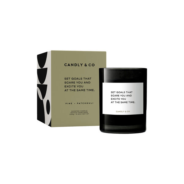 No. 4 Candle, Set goals that scare you and excite you at the same time No. 4 Candle, Set goals that scare you and excite you at the same time, Candly & Co