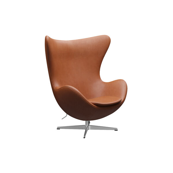 Egg™ 3316 Lounge Chair, Grace walnut/satin brushed aluminium Egg™ 3316 Lounge Chair, Grace walnut/satin brushed aluminium, Fritz Hansen