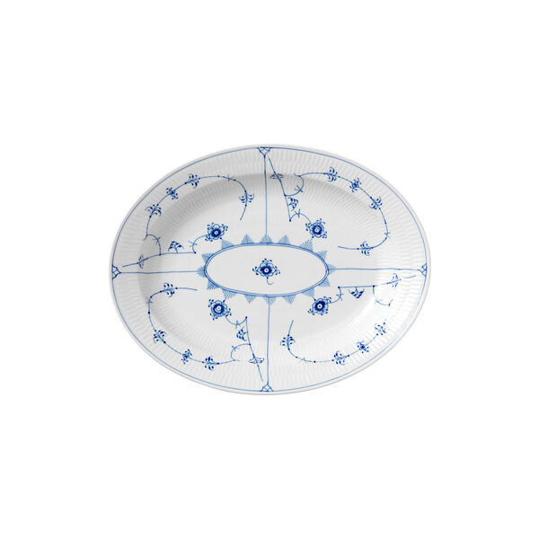 Blue Fluted Plain Dish 36.5 cm, Royal Copenhagen