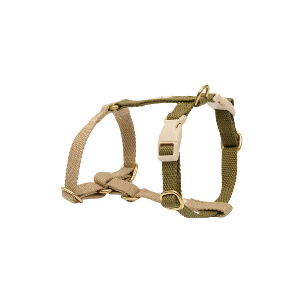Soft & adjustable dog harness, olive, Drew's Dogwear
