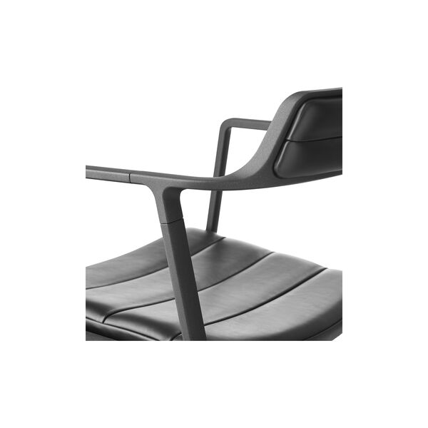 VIPP452 Swivel Chair with Castors, black/black, Vipp