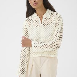 KBFilippa Cardigan, egret, Karen by Simonsen