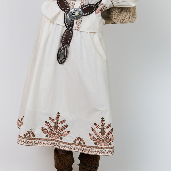 BristolLL Midi Skirt, creme, Lollys Laundry