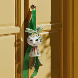 Eva Christmas Ornament 2025, green, Bjørn Wiinblad