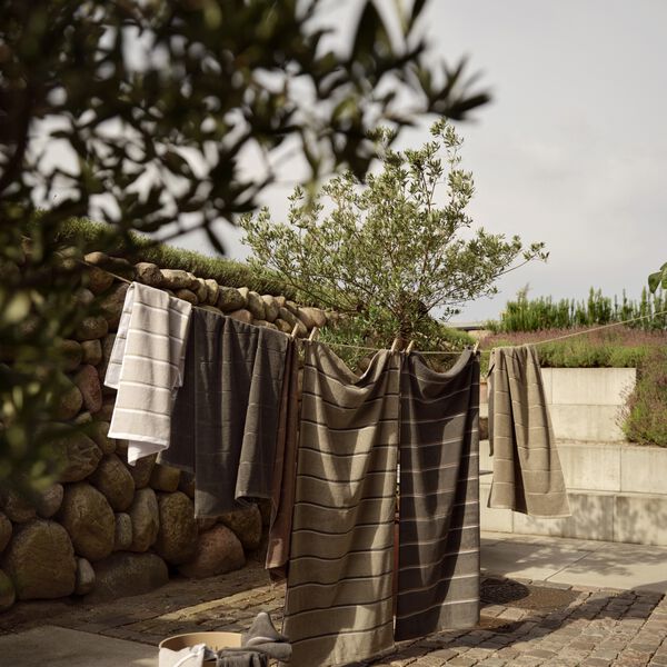 Sauna Towel, eucalypt/olive green/softgrey, Zone Denmark