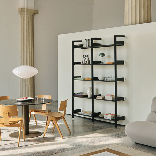 Rombe IF1 & IF4 Shelving System Configuration A, anthracite, &Tradition