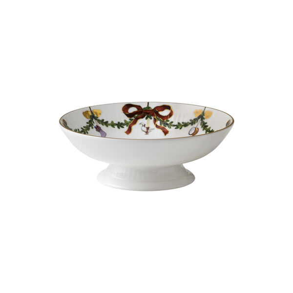 Star Fluted Christmas Bowl on Stand 42 cl Star Fluted Christmas Bowl on Stand 42 cl, Royal Copenhagen
