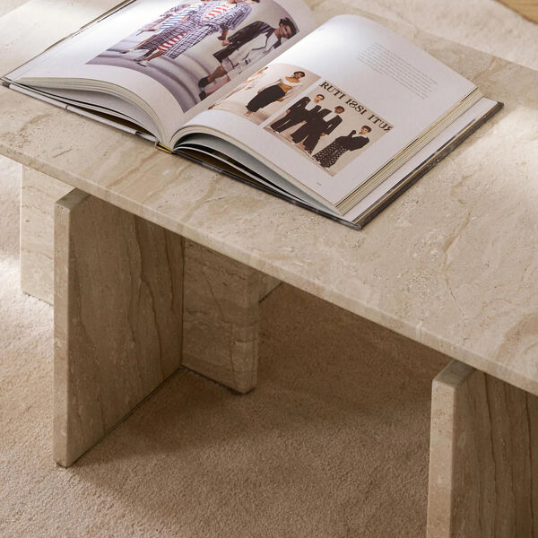 Marisa Coffee Table, travertine beige Marisa Coffee Table, travertine beige, Westwing Collection