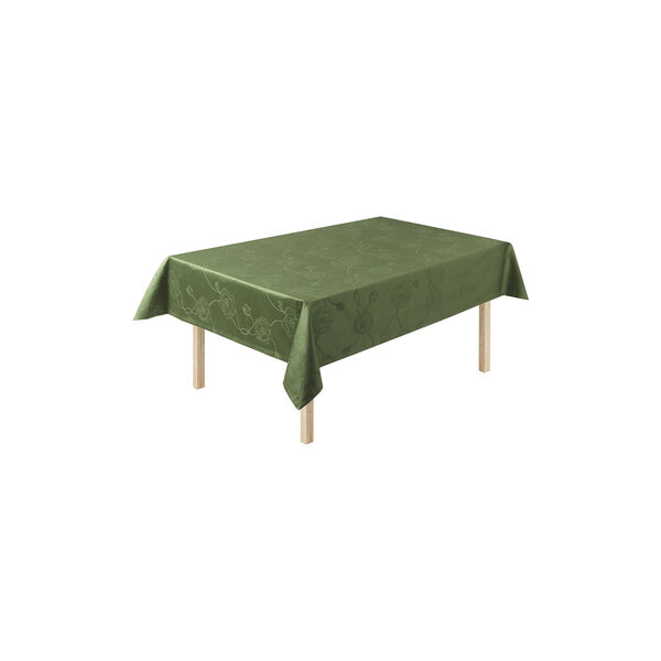 Hammershøi Poppy Damask Tablecloth, green Hammershøi Poppy Damask Tablecloth, green, Kähler