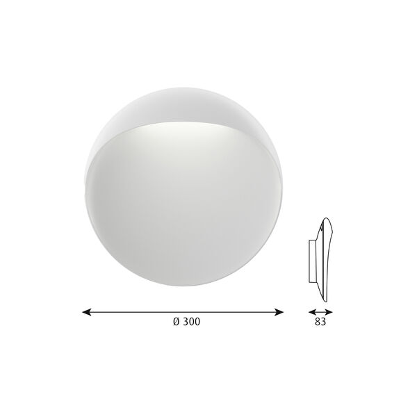 Flindt Wall Lamp M, white, Louis Poulsen