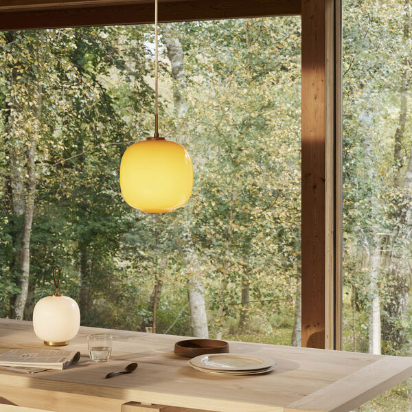 VL45 Radiohus Pendant, pale yellow VL45 Radiohus Pendant, pale yellow, Louis Poulsen