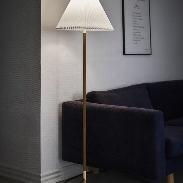 Le Klint 328 Floor Lamp with Paper Shade, smoked oak, LE KLINT