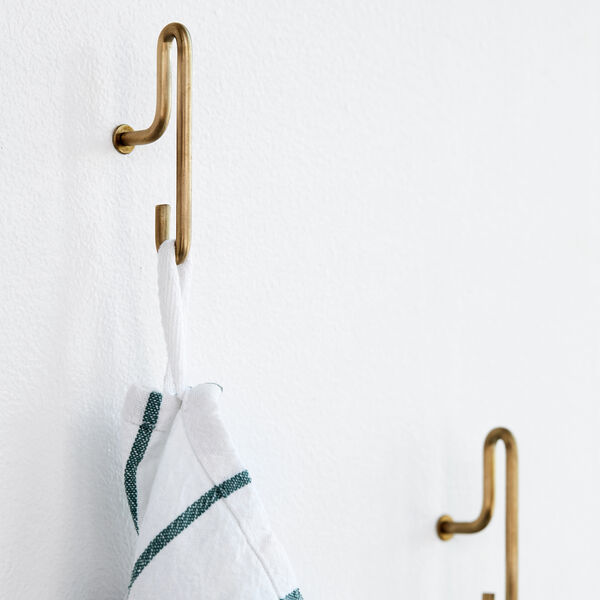 Wall Hook, matt gold, MOEBE