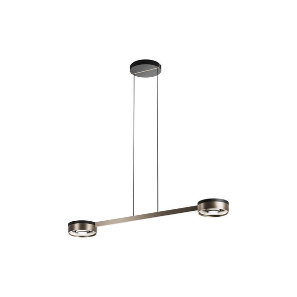 BLADE S2 SLIM Pendant, matt black/satin gold, LIGHT-POINT