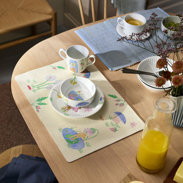 Hammersh&oslash;i Kids Place mat, white w. deco, K&auml;hler