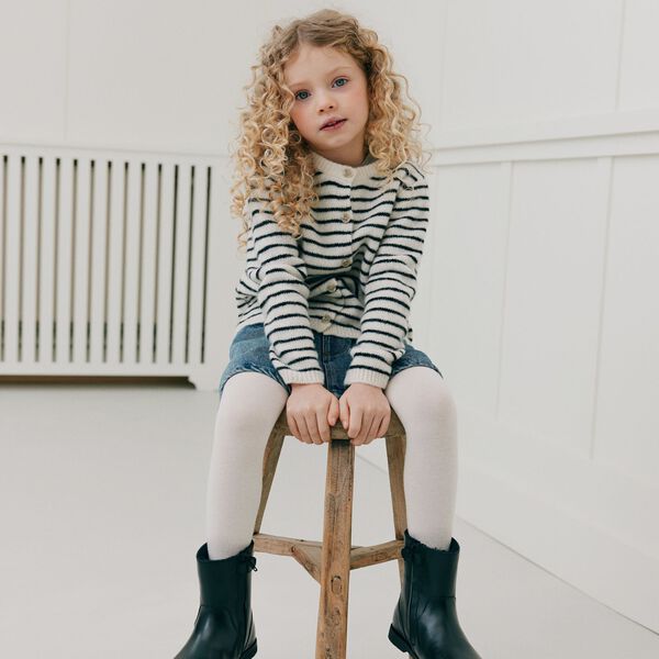 CisseKB Cardigan, off white striped, Sofie Schnoor